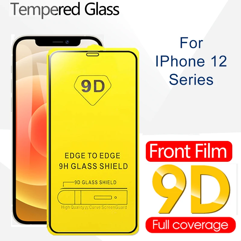 9D полное покрытие закаленное стекло для Apple IPhone 12 Mini Por Max Защита экрана IPhone12 IPhone12pro