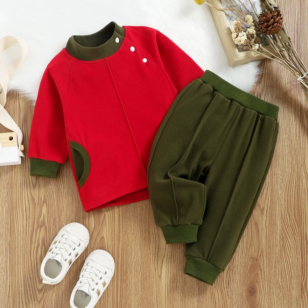 

Spring Autumn Soft Cotton Baby Girl Clothes Set Newborn Baby Clothing Long Sleeve Tops+Pants 2 Pcs Infant Sport Casual Suit