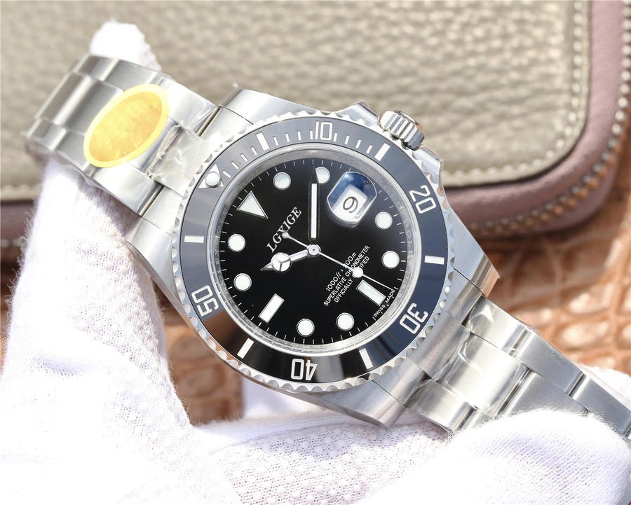 AAA LGXIGE часы для мужчин лучший бренд класса люкс Rolexable водонепроницаемые часы для мужчин спортивные мужские часы Полный алмаз GMT наручные кварцевые часы