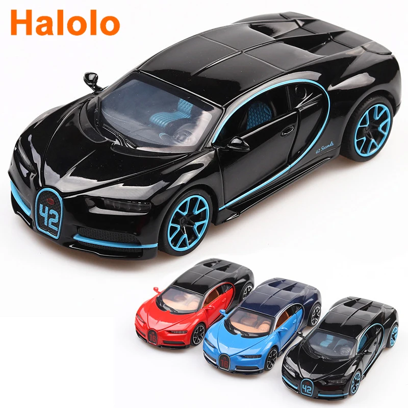 Металлическая игрушечная машинка Halolo Bugatti Chiron 1:32 литой и игрушечный автомобиль