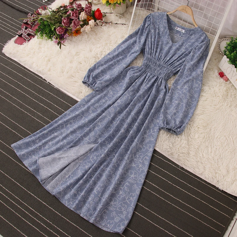 Женское платье с v-образным вырезом Fitaylor элегантное средней длины высокой талией