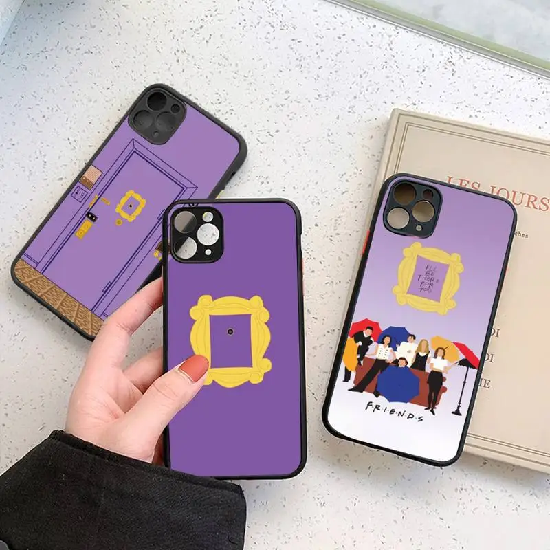 

TV series friends Phone Case For iPhone 12 11 Mini Pro XR XS Max 7 8 Plus X Matte transparent cover