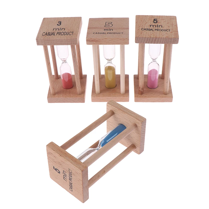 

Wooden Home Decoration Desktop Sand Clock Timers Sand Sandglass Hourglass Timer Clock Home Decor Gift Kitchen1/3/5Min