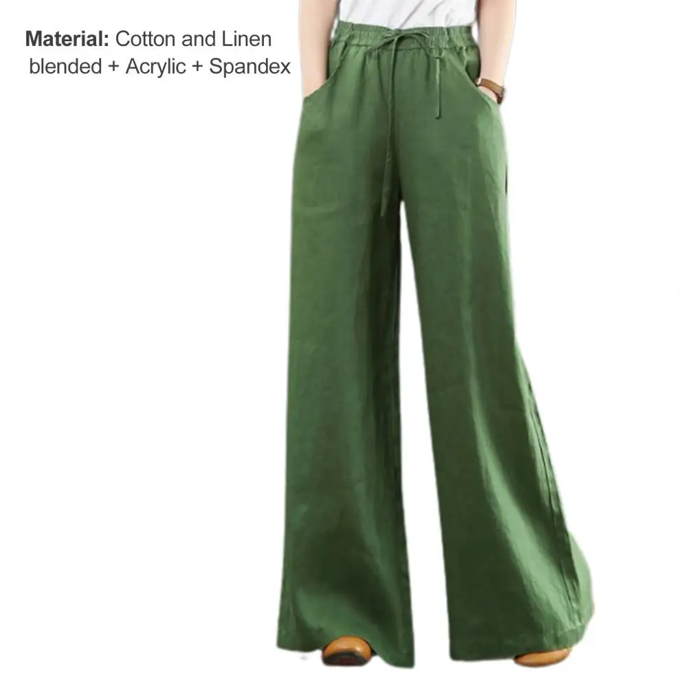 Свободные повседневные длинные брюки с карманами впитывающие пот Однотонные