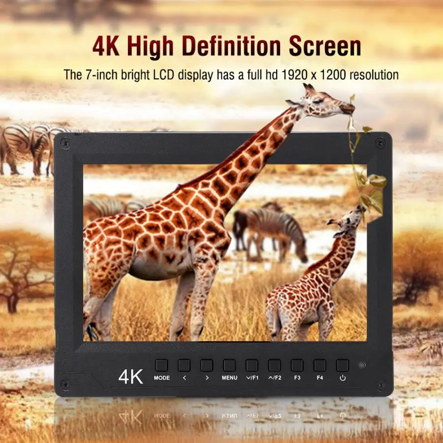 7 дюймов мониторинга Feelworld A737 легкий ips Экран 4K Full HD 1080P монитор Камера для DSLR s