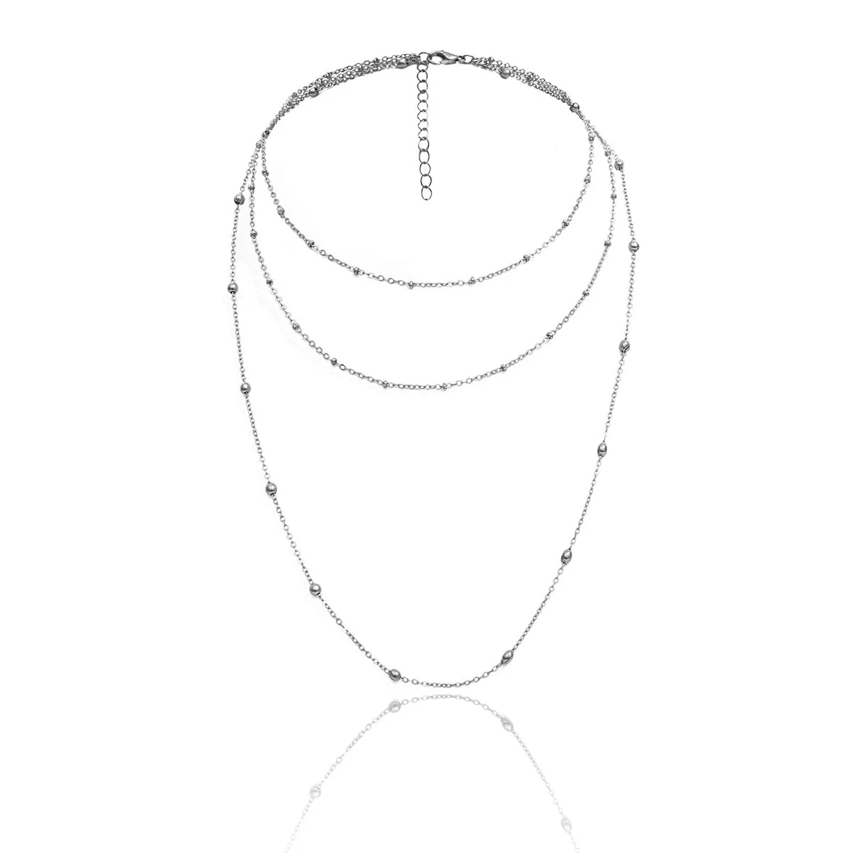 Abayabay Choker Personalized Girl Necklace Multilayer Chain Women Rose Gold Color Bohemia Necklaces Jewelry Lovers Kpop Collier