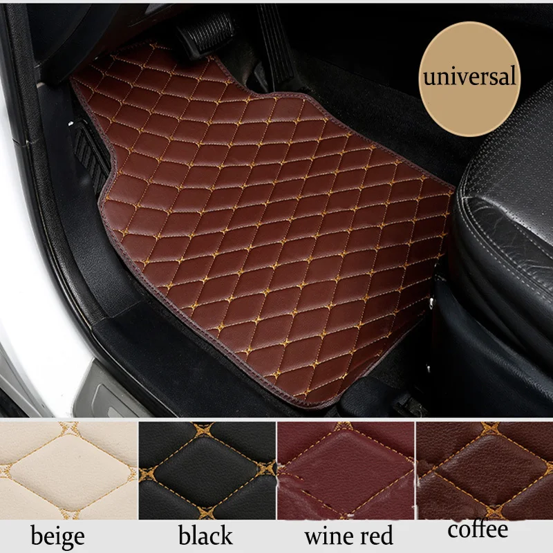 Универсальный автомобильный напольный коврик подходит для Volvo S60L S80 S90 V50 XC60 XC70 XC90 5