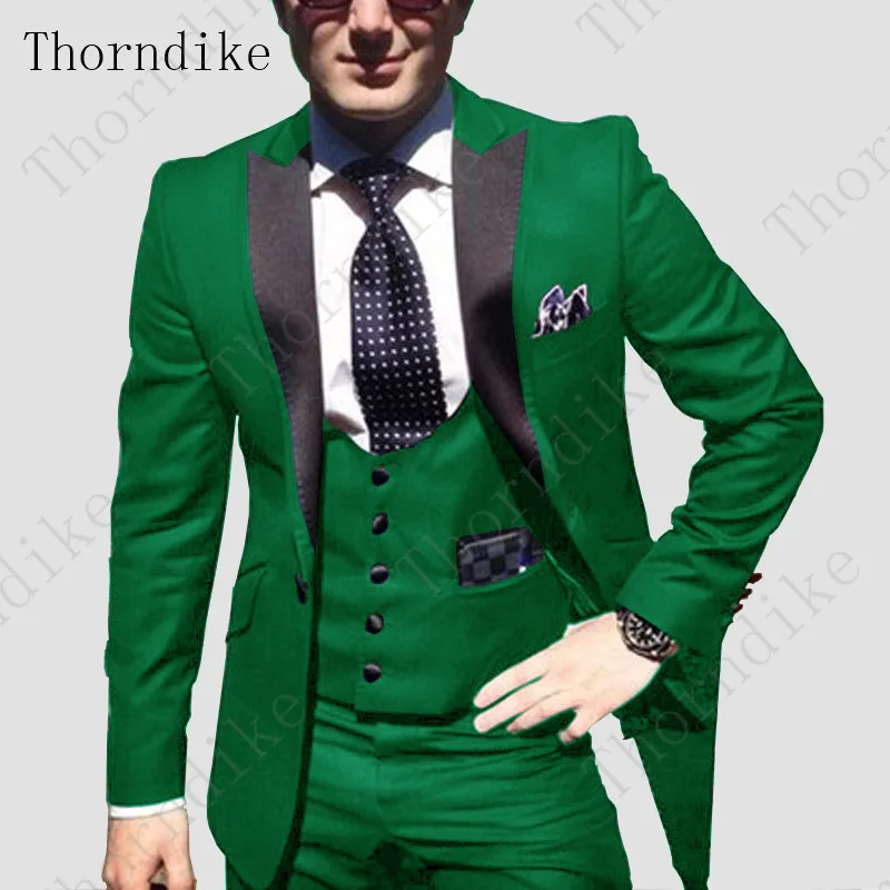 Коричневое мужское весенне осеннее свадебное платье для жениха Thorndike однотонный