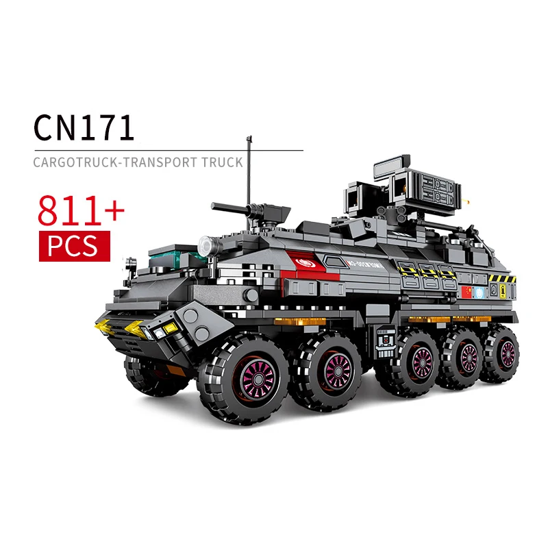 Серия Technic The Wandering Earth 811 шт. CN171 Gargotruck транспорт Грузовик 3 фигуры кирпичные строительные блоки Совместимые наборы фильмов