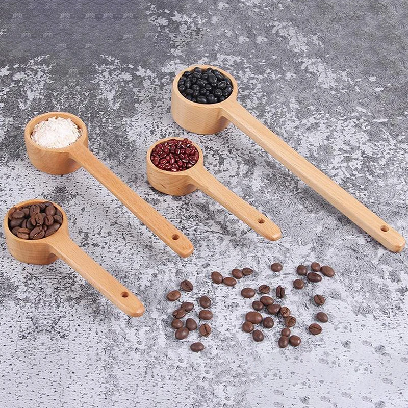 

Long Handle Wooden Measuring Spoon Wooden Coffee Spoon Kitchen Soup Spoons Home Kitchen Measuring Tools