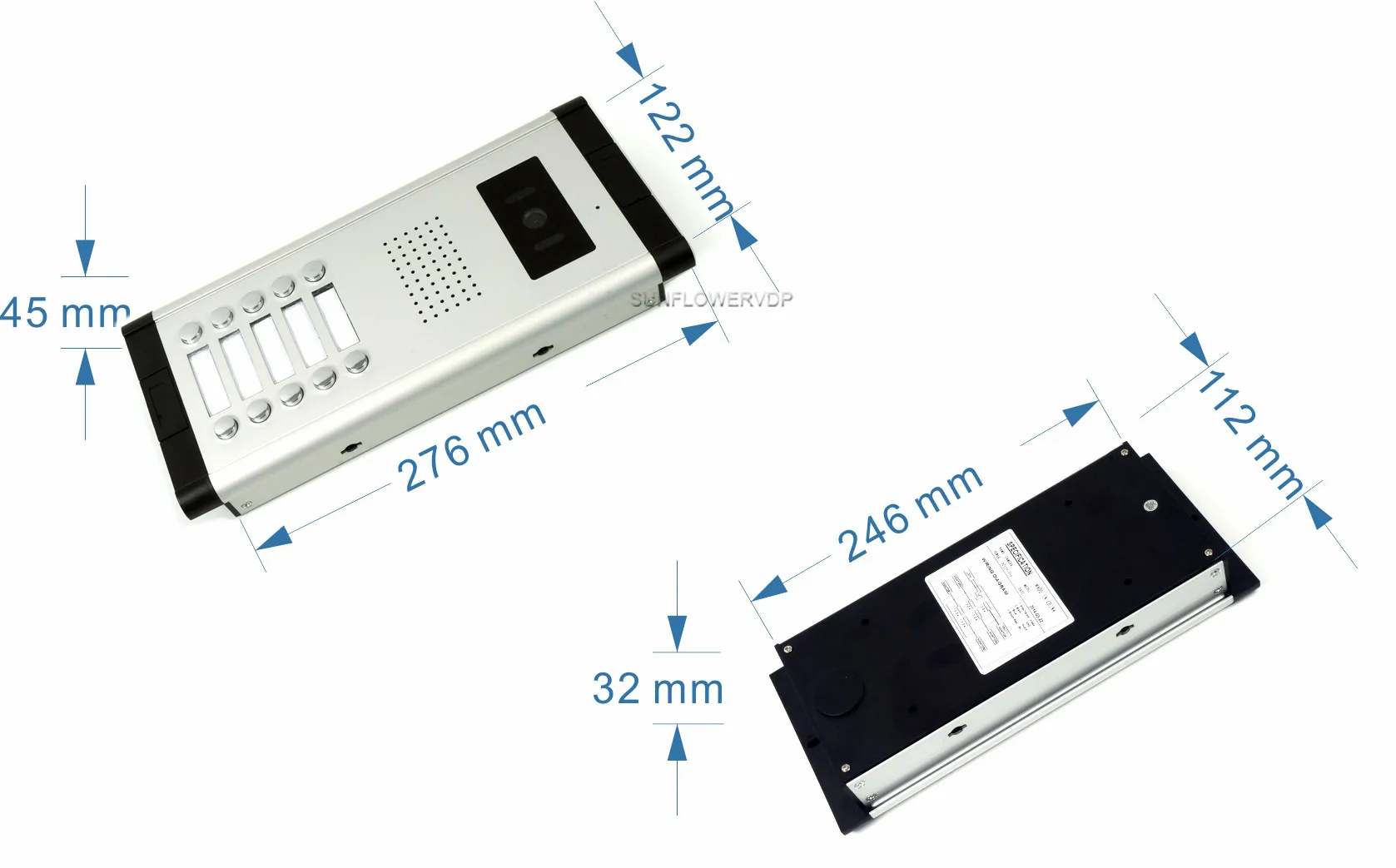 For 10 Apartments Video Intercom Home Quality Night-vision Camera Interphone Camera Hands-free & Doorphone Handset Door LocK Kit