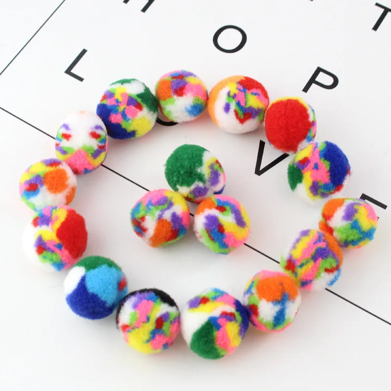 DIY 2 см Pom красочный Помпон Мяч для создания мануалидадов complementos случайный
