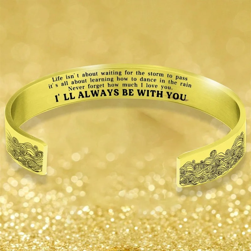 Популярная модель 2022 я всегда буду с вами открытым браслетом Серебряное