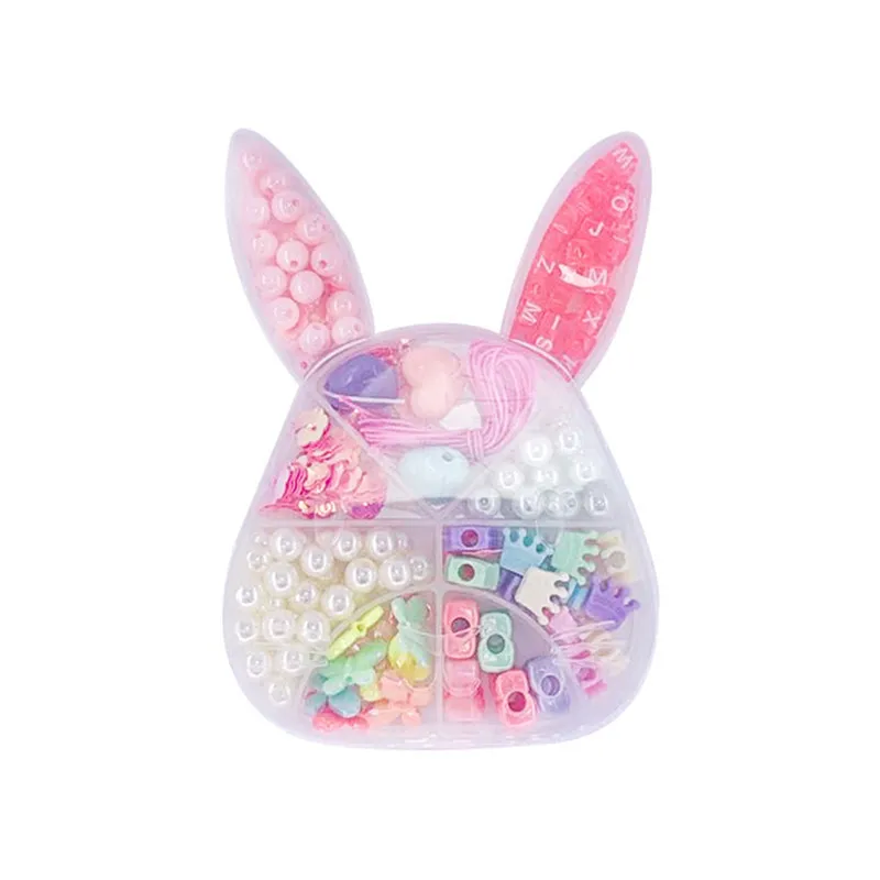 

Girl Beaded Toys Handmade Necklace Bracelet Jewelry Beads DIY Craft Supplies for Jewelry Bracelet Making Kit Children's Toy