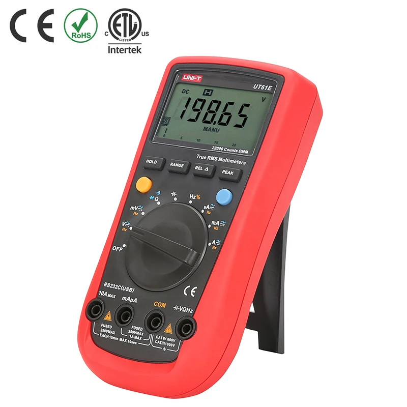 UNI-T UT61E UT- 61E Digital Modern Multimeter medidor DC AC Tester com RS232 Interface para PC | Инструменты