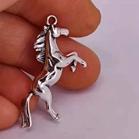 hzew 50 pcs new 3d horse pendant charm for women man accessories