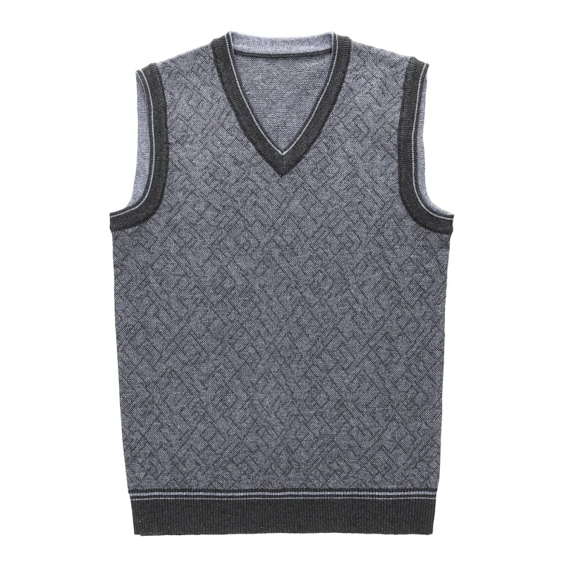 Мужской шерстяной жилет EICHOS повседневный вязаный без рукавов с v образным