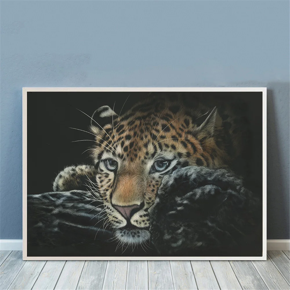 

Big Cats Leopards Pictures Living Room Wall Art Decor Animal No Frame Poster Oil Painting Decoration