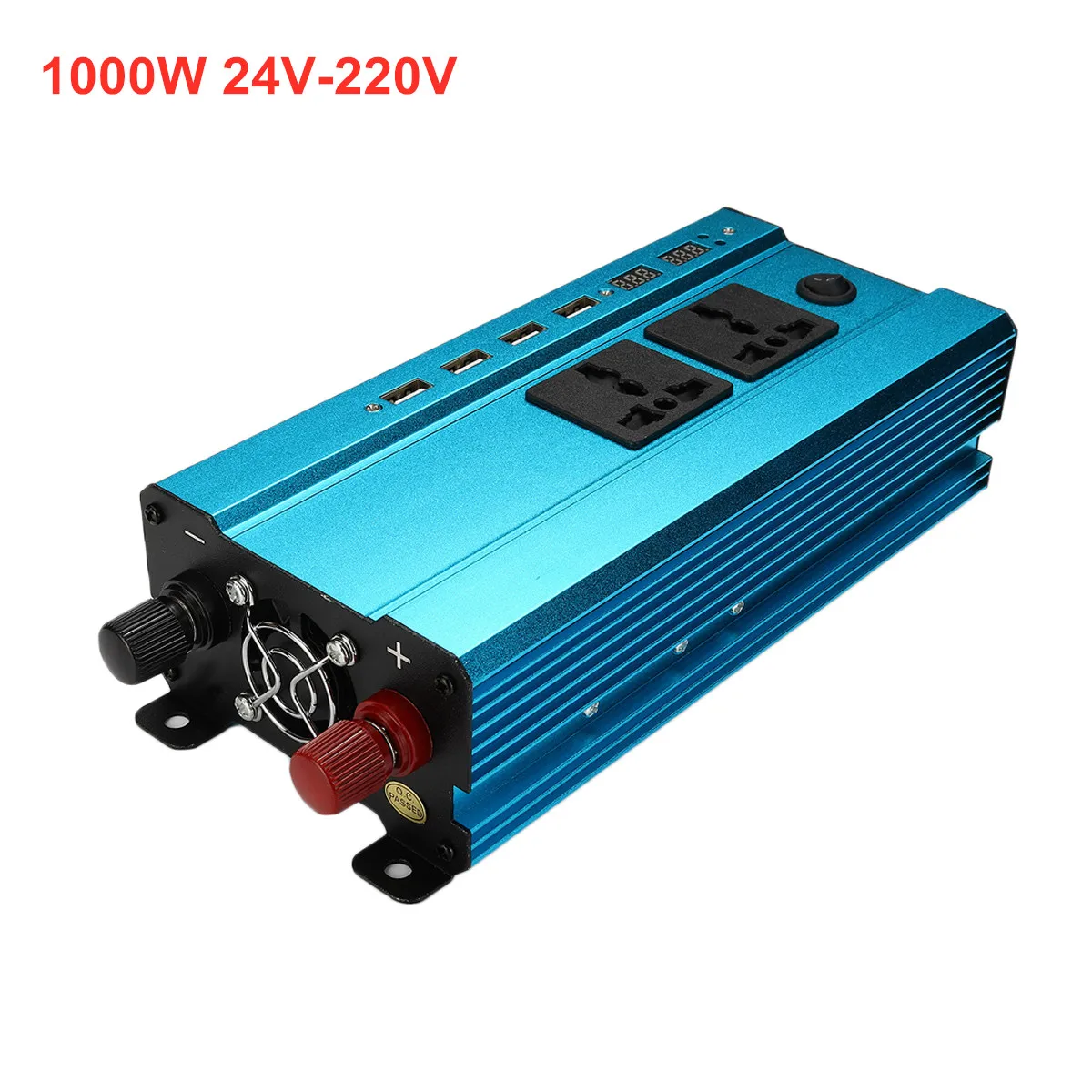 24-220V Инвертор 1000 Вт автомобильный инвертор инверторы чистая Синусоидальная волна 12 В/24 В постоянного тока до 220 В 4USB интерфейс трансформатор напряжения ЖК-дисплей - Цвет: 24-220V