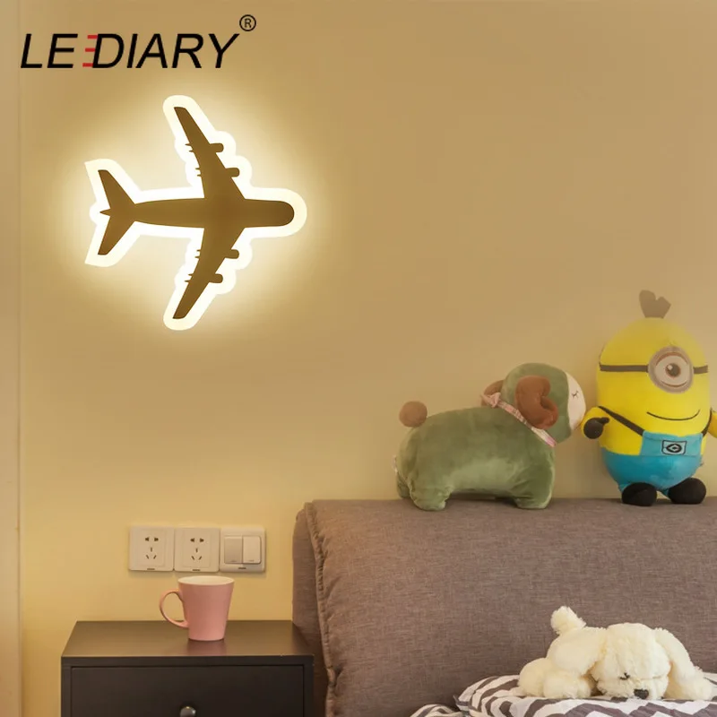 LEDIARY Настенные светильники для дома и гостиной 110 В 220 в самолет луна руль