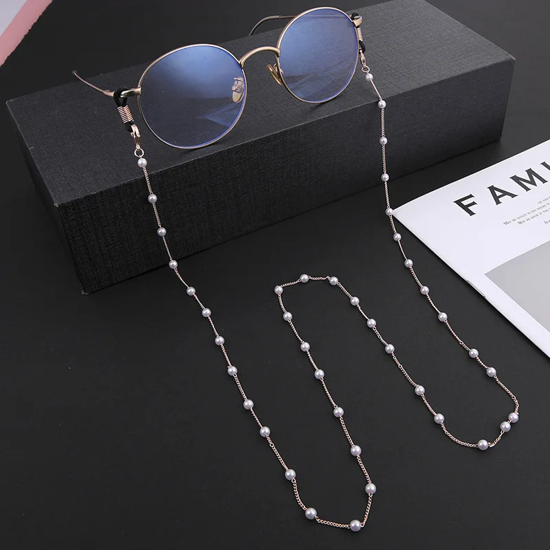 

2021 New Arrival Fashion Chic Pearl Beaded Mask Chain Anti-lost Fixed Glasses Sunglasses Accessories Glasses Chain