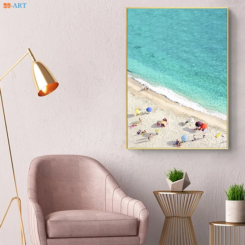 Настенная Картина на холсте с изображением океана пляжа Морского Пейзажа