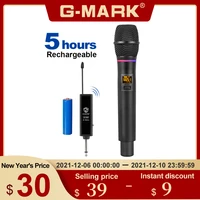 wireless microphone g mark x180 uhf dynamic karaoke handheld flash match for outdoor church party home show meeting stage
