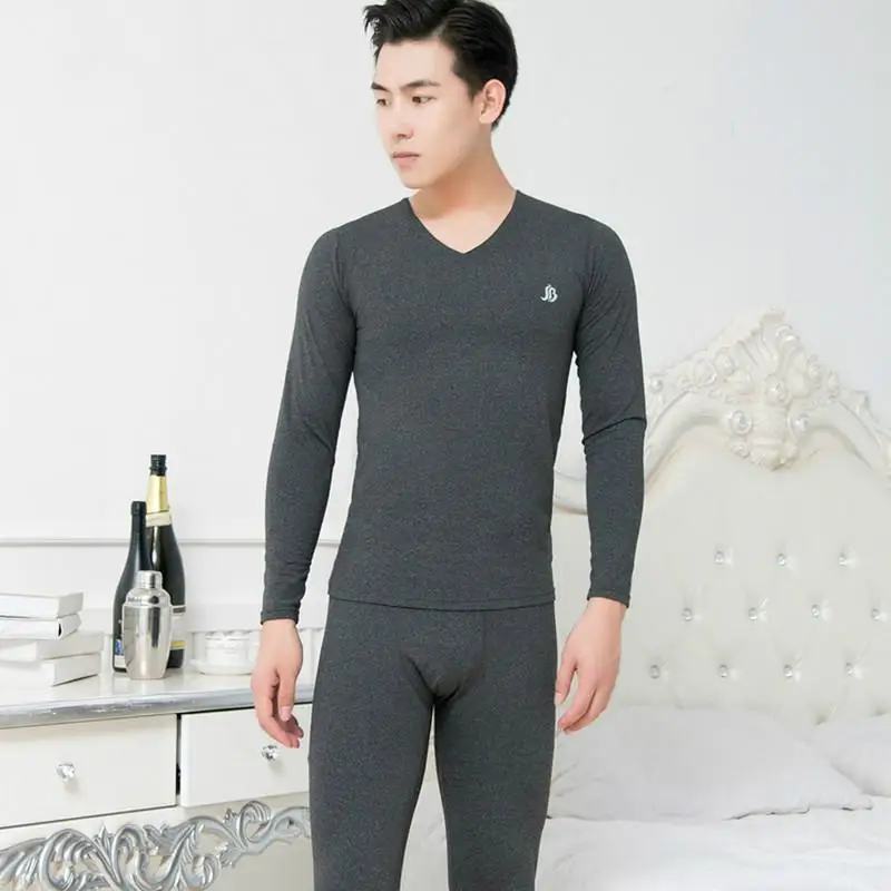 Зимнее термобелье для мужчин кальсоны мужская термо рубашка + штаны комплект