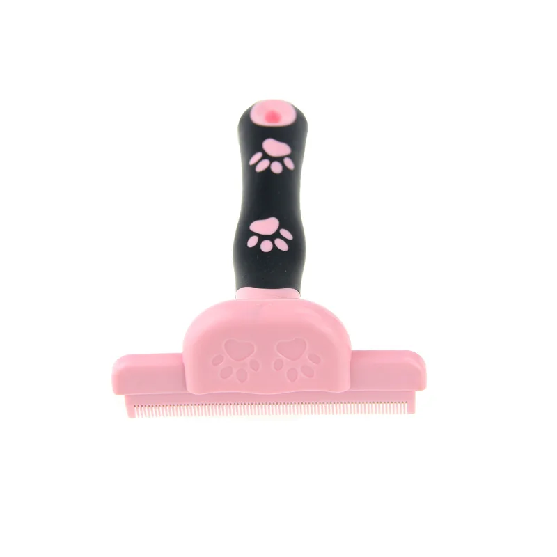 Зеленый NEW Pet Dog Cat Hair Removal Brush Comb Furmins Pet Grooming Tools Hair Shedding Trimmer Comb for Dogs Cats - Цвет: Зеленый