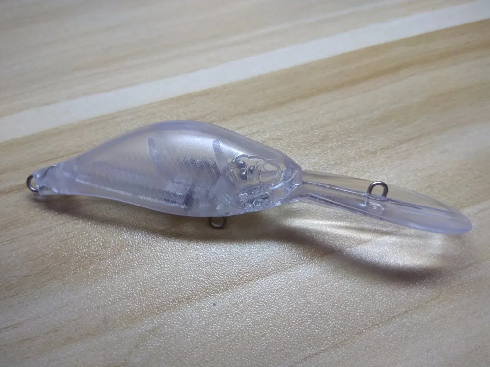 10 шт. Неокрашенный рыболовные приманки тела Crankbait Hardbaits Рыбалка воблер
