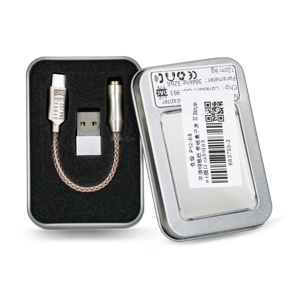 Усилитель для наушников CX31993 с USB Type-C на аудиоинтерфейс 3 5 мм Hi-Fi DAC усилитель звука