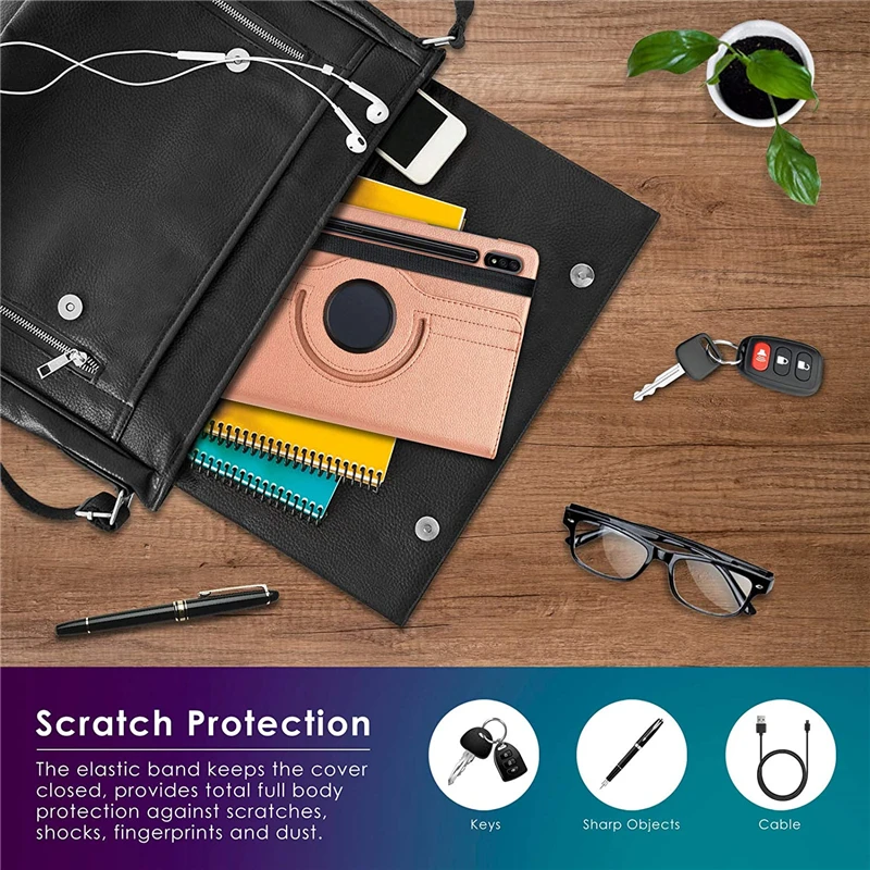 

360 Degree Rotating Flip Leather Cover For Samsung Galaxy Tab S7 11inch SM-T870 SM-T875 SM-T876 Tablet Funda Capa Case