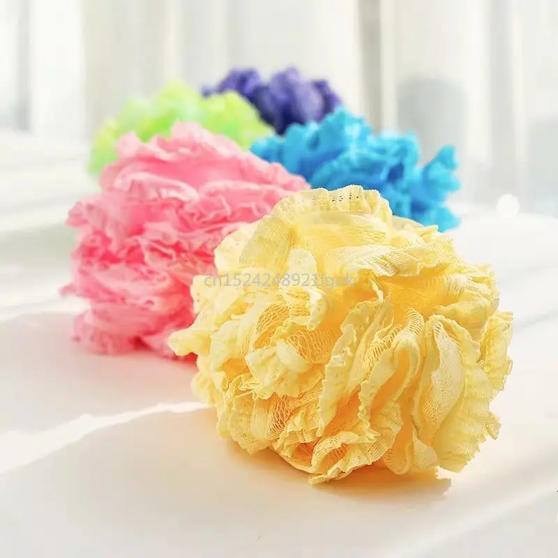 

Korean Lace Bath Flower Ball High-end Non-scattering Bath Flower Large Size Bath, Bath, Bath Ball, Back Soft and Cute Girl