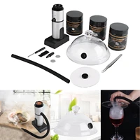 portable cocktail smoker kit smoking gun with wood chips diy tools food smoker for steak meat bbq dried fruits barbecue grill