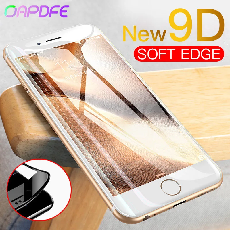 9D Защитное стекло для iPhone 6 6S 7 8 Plus X Закаленное стекло на iPhone 7 6 8 XR XS MAX Защита экрана для iPhone 7 6 XR пленка