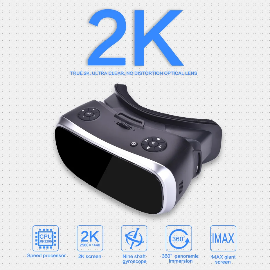 

3D очки виртуальной реальности, очки виртуальной реальности для PS 4 Xbox 360 Xbox One 2560*1440 P Дисплей HDMI-совместимый Android 5,1 Все в одном VR