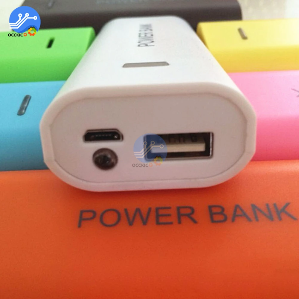 USB power банк питания 18650 контейнер под элемент 5V1A DIY kit без сварки аккумулятор