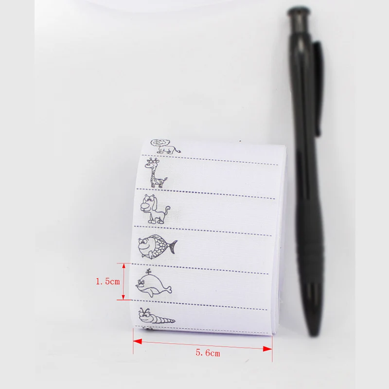 100 клетки/шт. Наклейка для шитья с именем рукописного письма из полиэстера белая