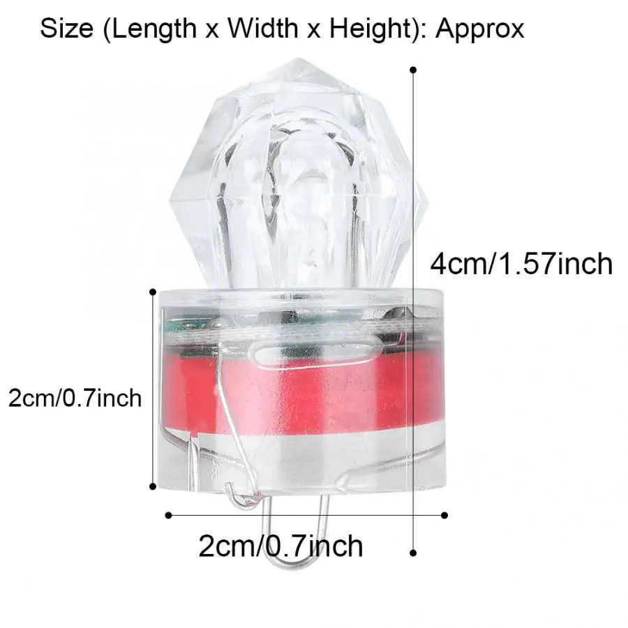 HURRISE LED приманка для рыбы светильник мини Водонепроницаемый Рыбалка