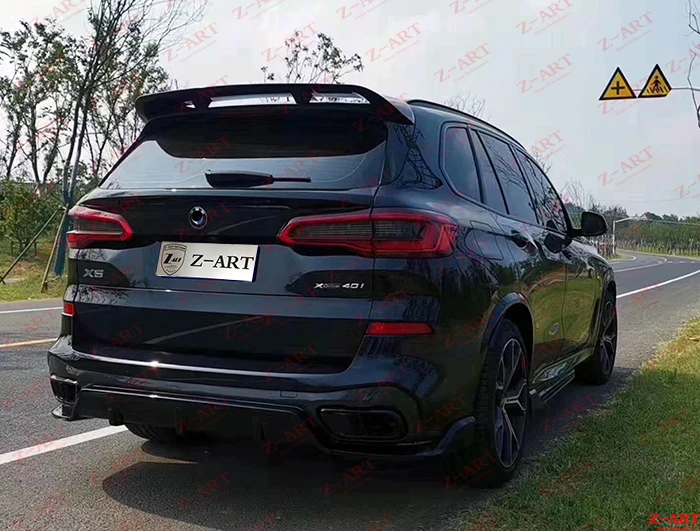 Z ART углеродное волокно заднего крыла для BMW G05 X5 задний спойлер 2019 крыш крылатых +