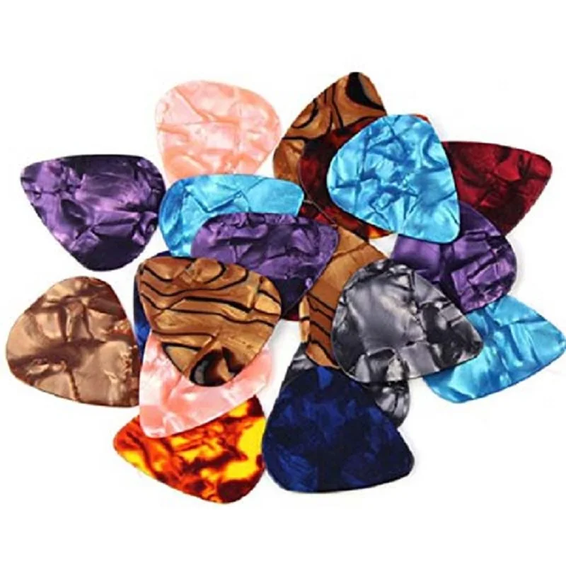 20 шт. Элегантный и красочные 0 71 мм целлулоидные медиаторы для гитары бас