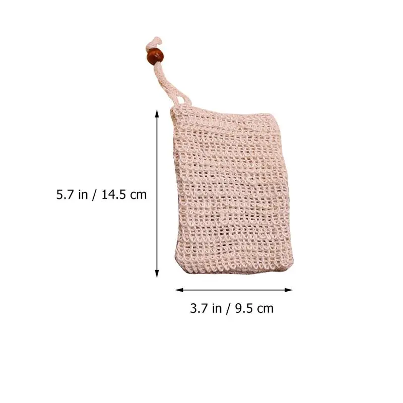 

8pcs Drawstring Soap Bags Mesh Soap Exfoliating Pouchs Shower Supplies