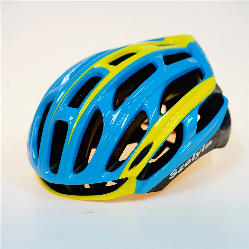 SZ blue Мужской велосипедный шлем Szelyia Scohiro, велосипедный шлем Mtb, шлем для горного велосипеда, Литой Сверхлегкий шлем Ciclismo, велосипедный шлем 54-61 см - Цвет: SZ blue