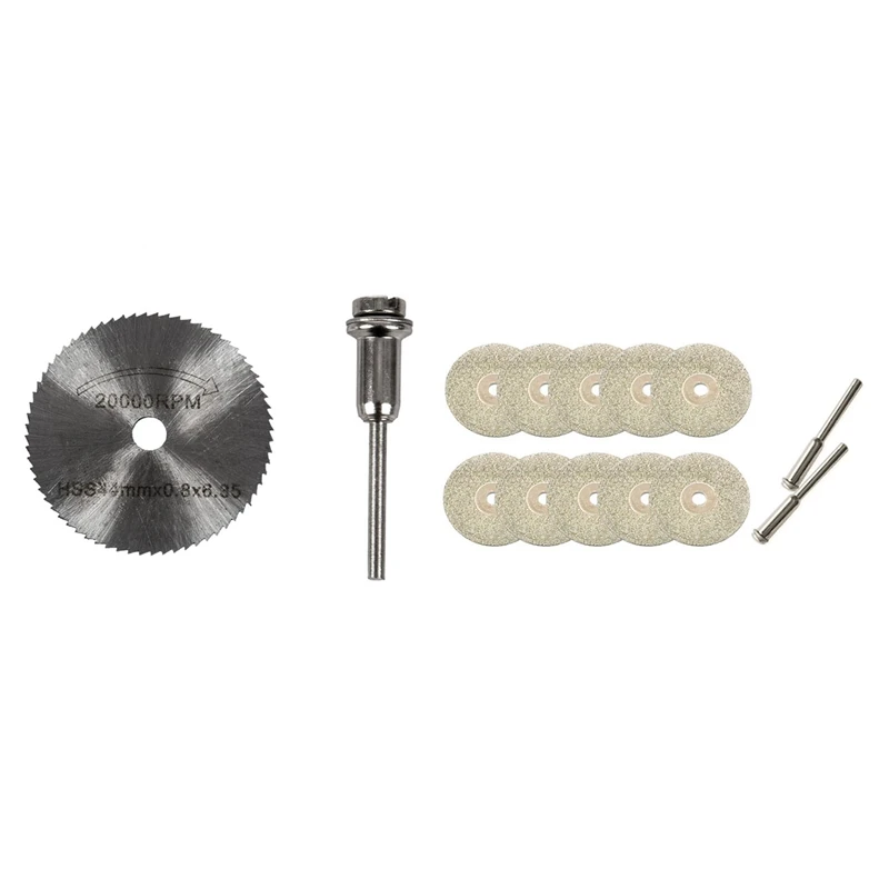 

Дисковые Диски для пилы по дереву 7X, шпиндель, мини-дрель с 10 режущими дисками, вращающиеся полотна для циркулярной пилы 30 мм