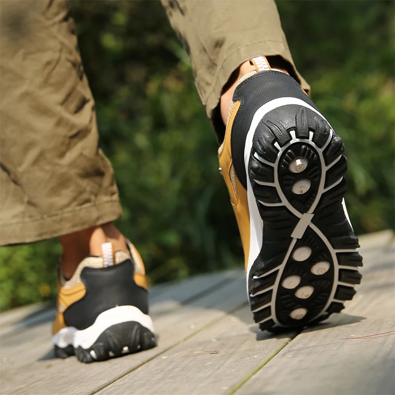 

Men's Large Size Outdoor Casual Shoes Non-slip Comfortable Hiking Shoes Breathable Shock Absorption Sports Shoes Sneakers