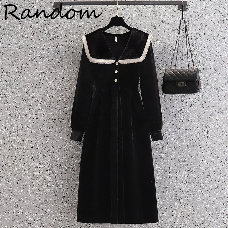 

Женское платье-миди с длинным рукавом, размеры до 4XL