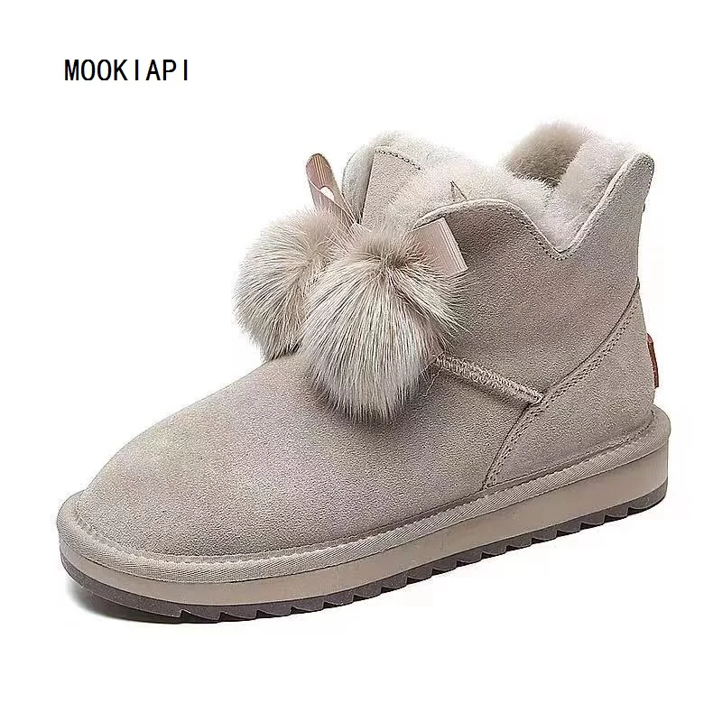 2019 новейшие высококачественные зимние сапоги из натуральной воловьей кожи