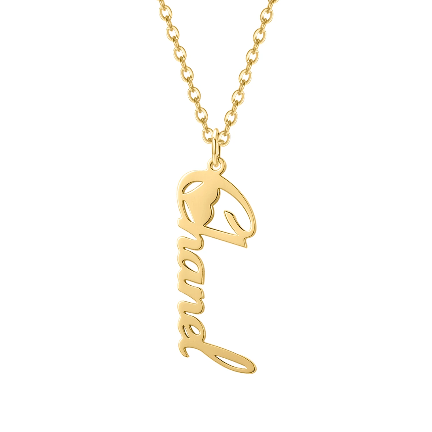 Customized Name Necklace Personalized 925 stering Silver Pendant Necklace Women Men's Customized Jewelry Girlfriend Gift  MYDIY