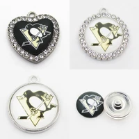 us ice hockey team pittsburgh dangle charms diy necklace earrings bracelet bangles buttons sports jewelry accessories