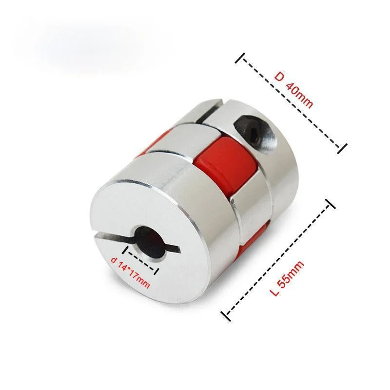 Пара Серий сливовый зажим соединитель D40 L55 алюминиевый гибкий вал для CNC